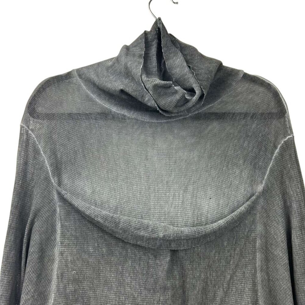 Cynthia Ashby Women's Size Large Gray Long Sleeve Tunic Dress - Picture 13 of 16